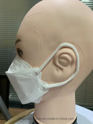 Оптовая одноразовая маска для лица в форме рыбы с мягкой эластичной резиновой маской для лица с высокой фильтрующей способностью и защитной складной маской для лица